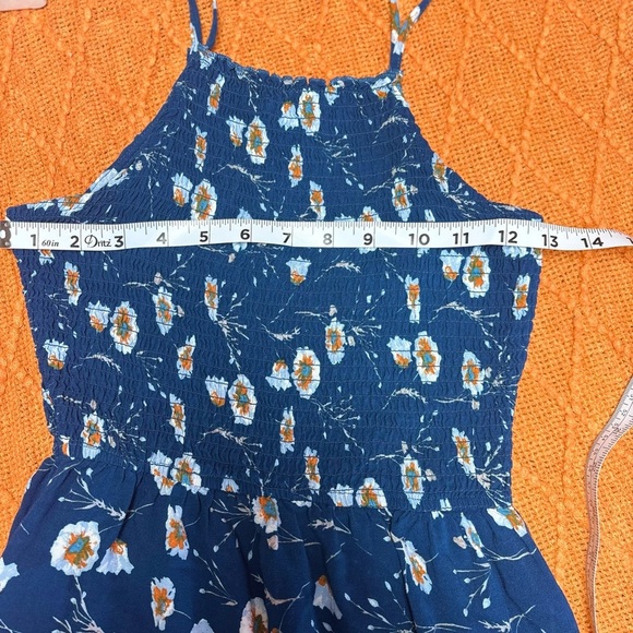 Charlotte Russe Blue Halter Sundress Midi - Picture 6 of 8